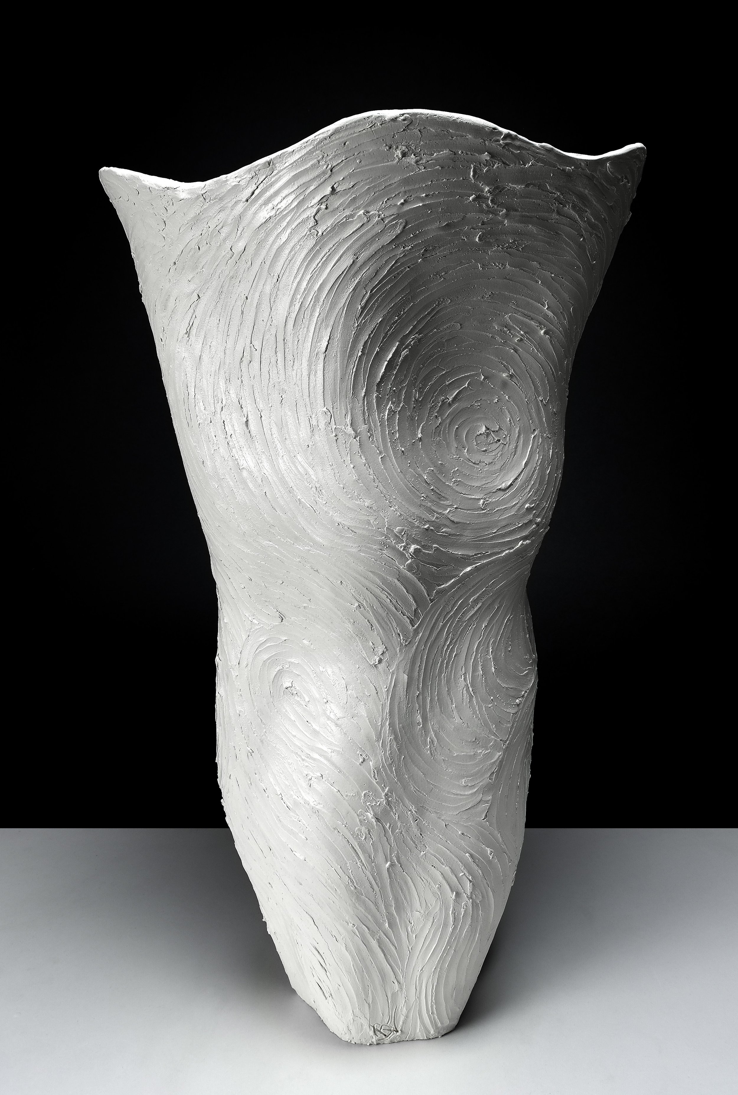 Textured Vessel in White - No 120 — Beverly Morrison